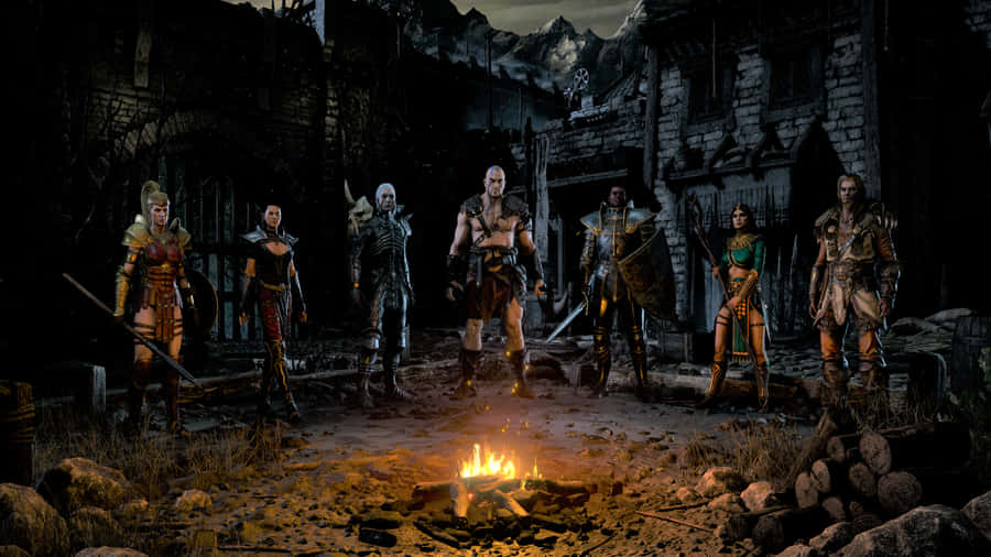 Join The Legions Of Players In The Classic Computer Game Diablo 2 Wallpaper
