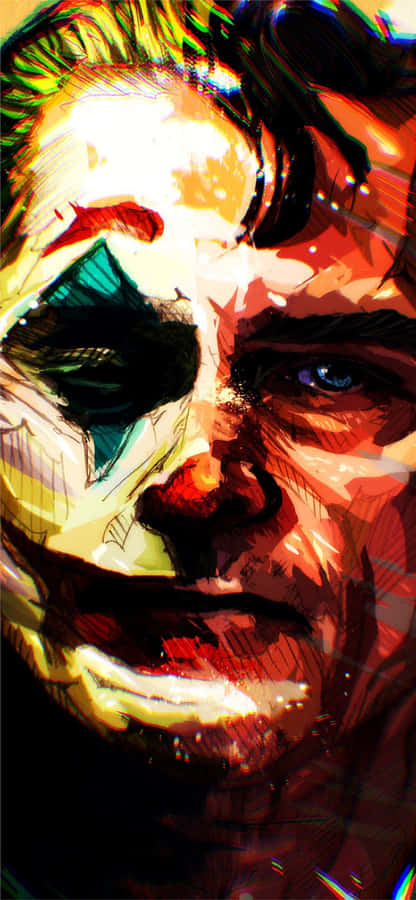 Join The Madness With This Bold & Vibrant Joker Poster Wallpaper
