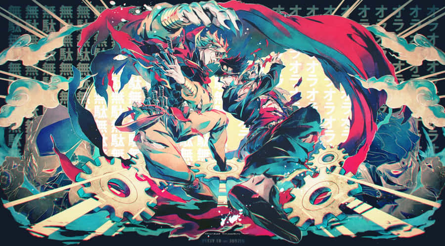 Jojo Bizarre Adventure Diavolo Fight With Dio Brando Wallpaper