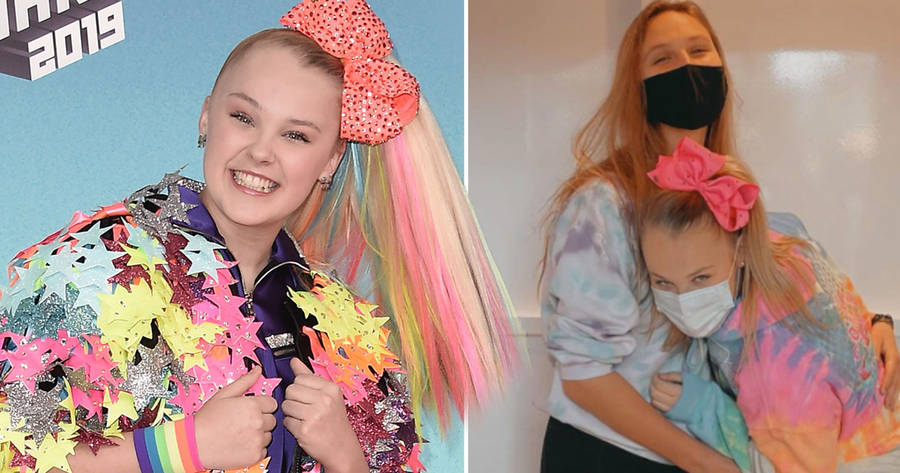 Jojo Siwa With A Girl Wallpaper