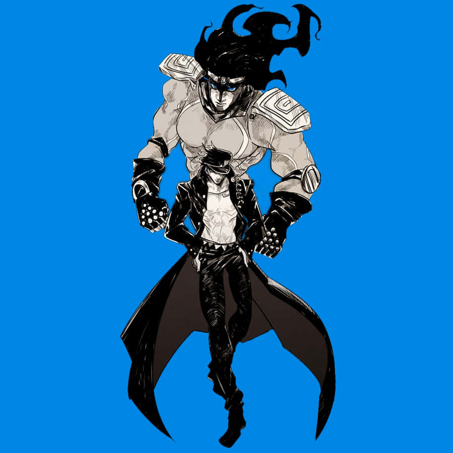 Jojos Bizarre Adventure Iphone Manga Art Jotaro Wallpaper