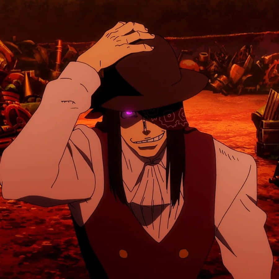 Joker From Fire Force - A Mysterious Enigma Wallpaper