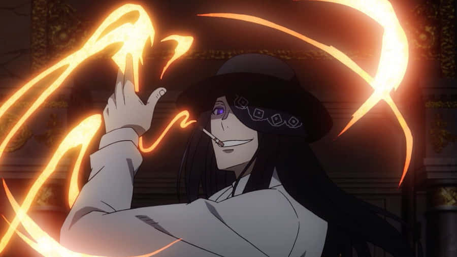 Joker From Fire Force - The Mysterious Trickster Wallpaper