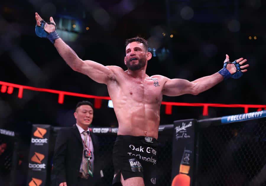 Jon Fitch Celebrating Win Bellator 199 Wallpaper