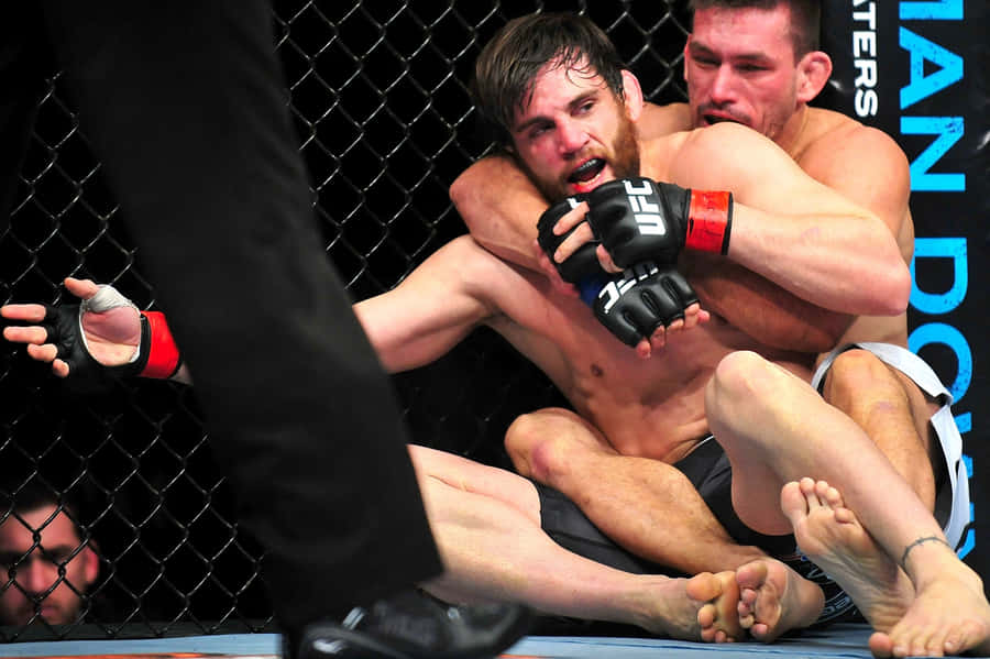 Jon Fitch Ufc Fight Stuck Corner Wallpaper