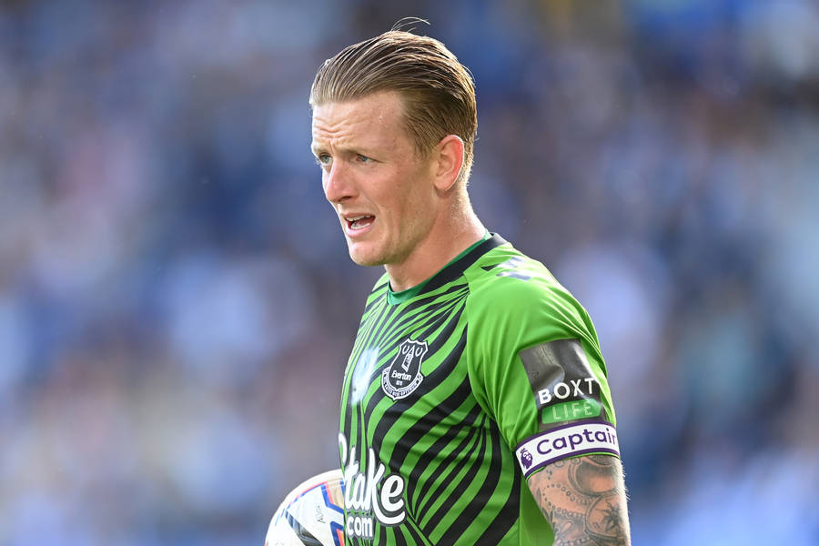 Jordan Pickford With Arm Tattoos Wallpaper