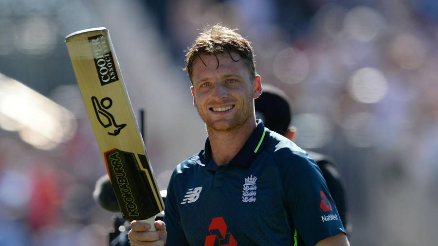 Jos Buttler Cricket Bat Wallpaper