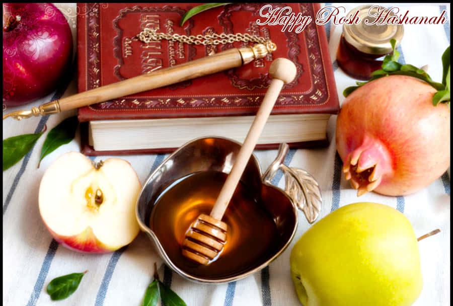 Joyful Celebration Of Rosh Hashanah Wallpaper