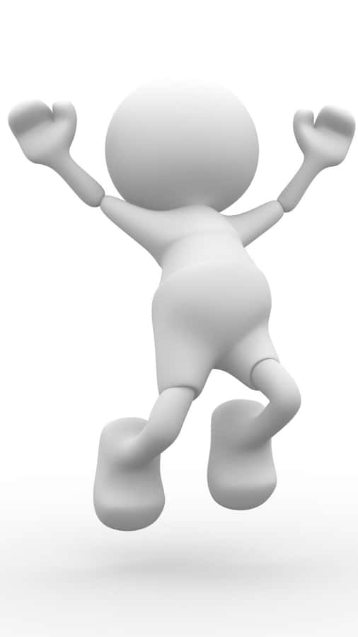 Jubilant Iphone Displayed Against A Vibrant Background Wallpaper