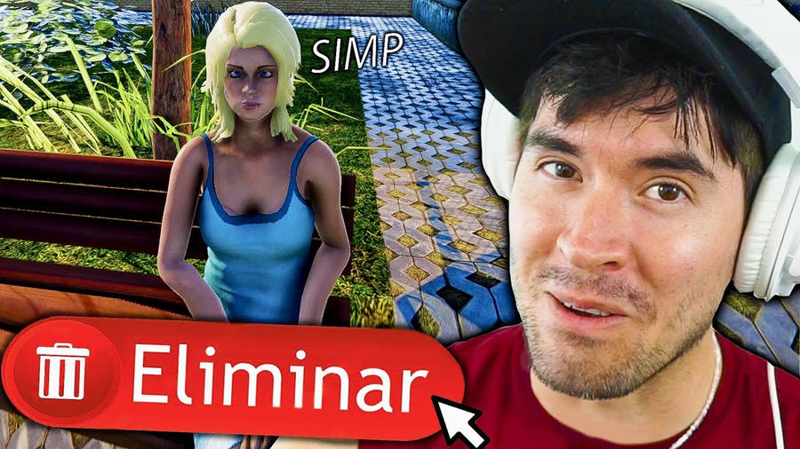 Juegagerman Having Fun With His Dog Blondie Wallpaper