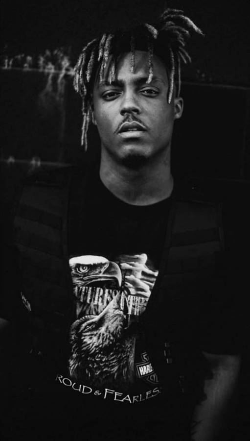 Juice Wrld Black And White Phone Wallpaper