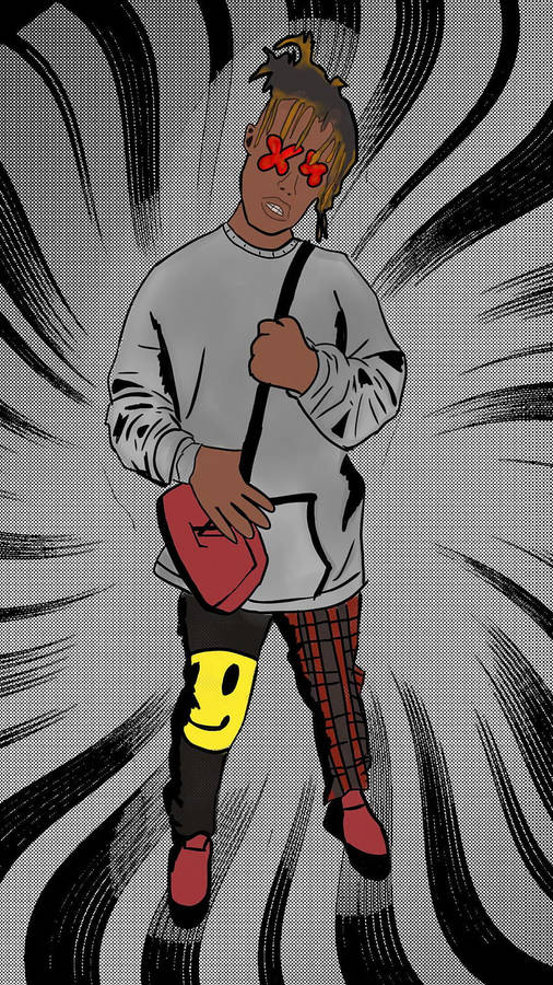 Juice Wrld Minimalist Art Phone Wallpaper