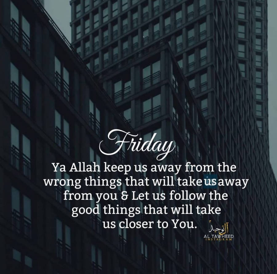 Jumma Mubarak Friday Quote Wallpaper