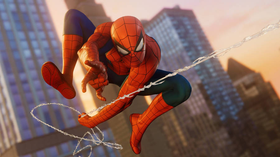 Jumping Spider Man In The Air Wallpaper