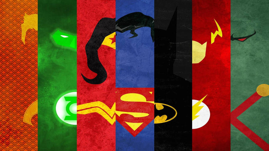 Justice League Symbol Minimal Art Wallpaper