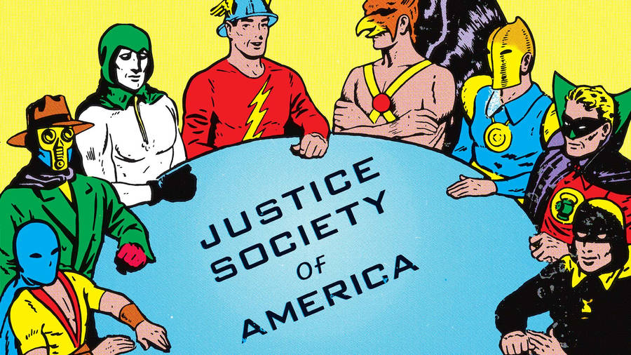 Justice Society Of America All-star Cover Wallpaper