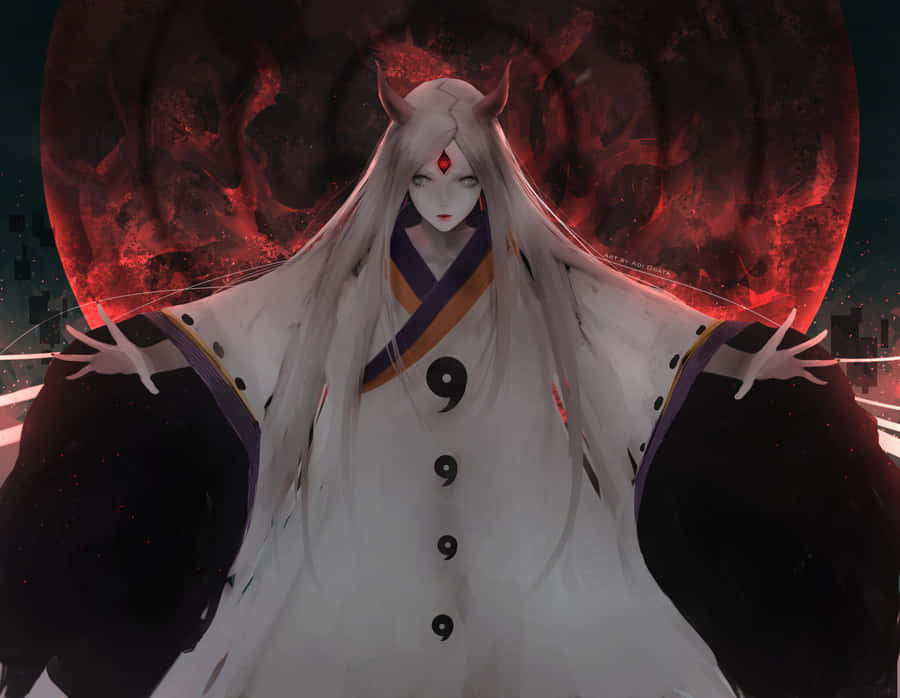 Kaguya Otsutsuki Unleashing Her Power Wallpaper