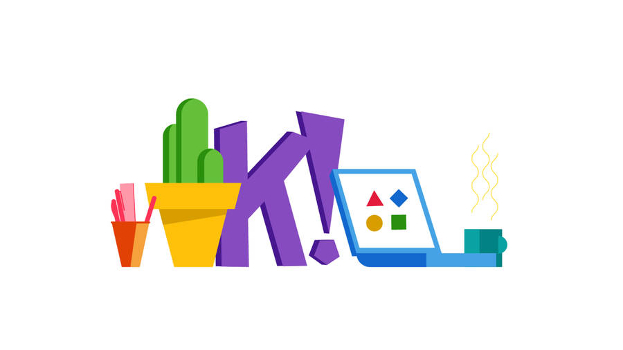 Kahoot Logo Aesthetic Vector Wallpaper