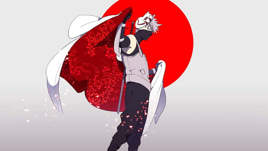 Kakashi Aesthetic Red Circle Wallpaper