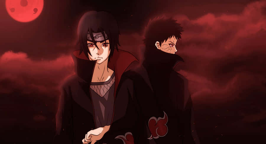 Kakashi And Obito Portrait Wallpaper