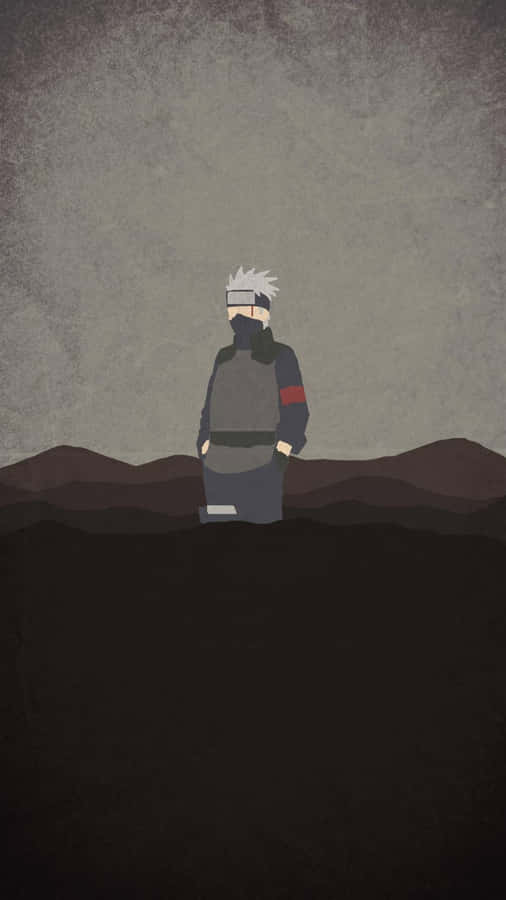 Kakashi In The Dark Naruto Aesthetic Phone Wallpaper