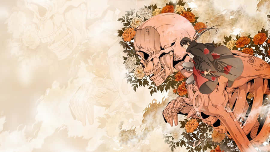 Kakashi Susanoo Unleashes Firey Fury Wallpaper