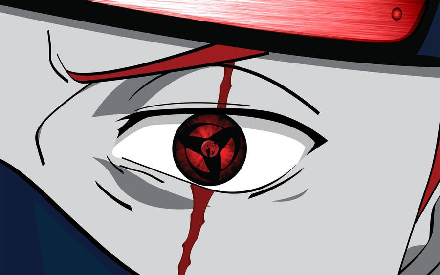 Kakashi’s Sharingan Eye Close-up Naruto Ipad Wallpaper