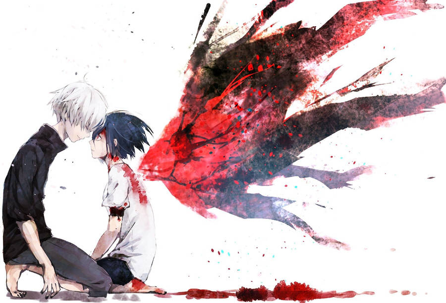 Kaneki And Touka, Two Halves Of A Whole Wallpaper
