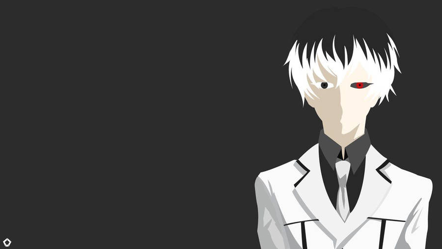 Kaneki Ken Looking Dapper In His White Suit Wallpaper