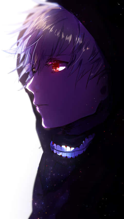 Kaneki Sad In Black Hoodie Wallpaper
