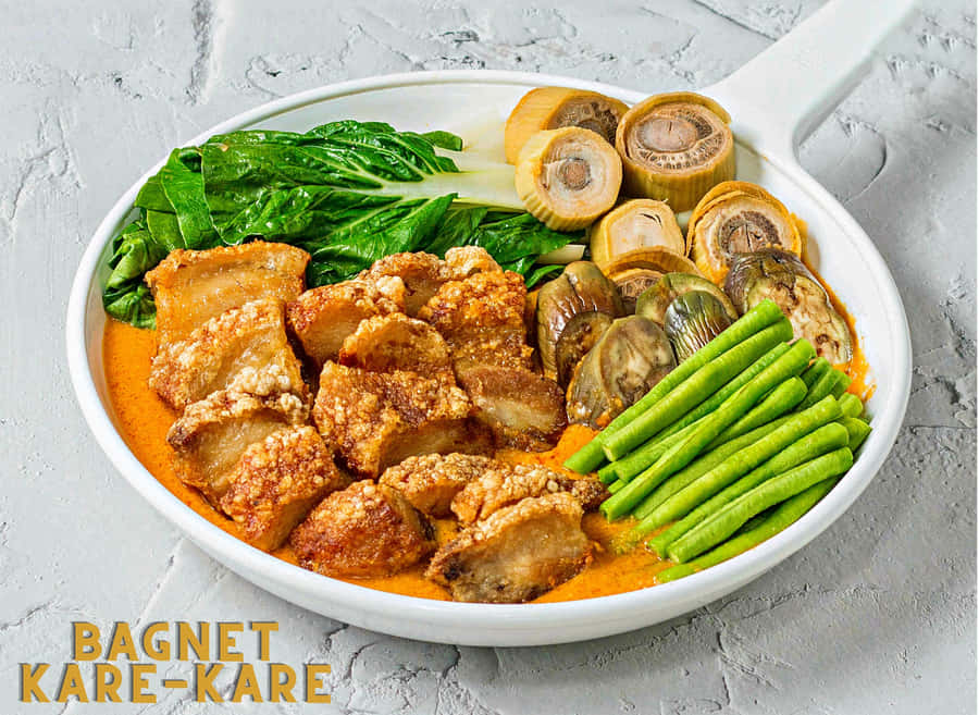 Kare-kare Served In A White Bowl Wallpaper