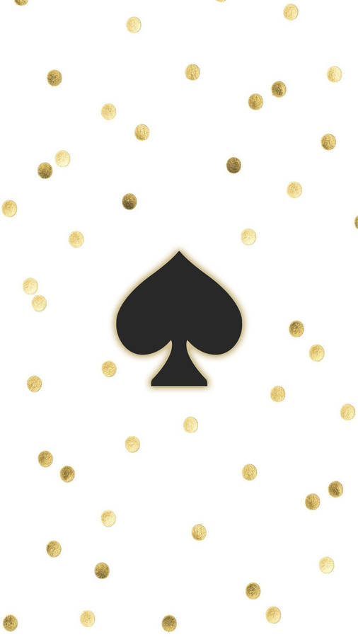 Kate Spade Logo With Gold Dots Wallpaper