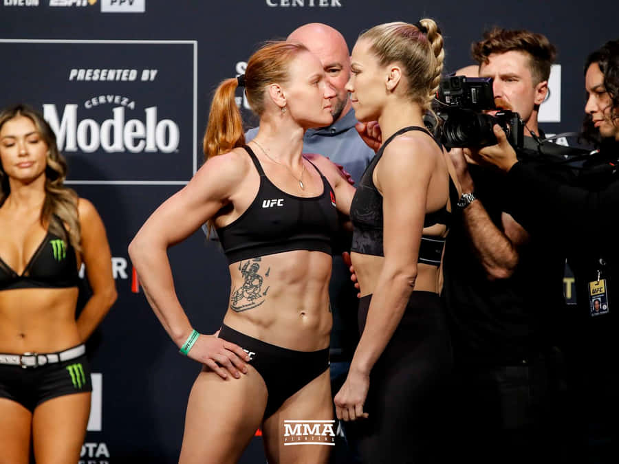 Katlyn Chookagian Fierce Face-off Wallpaper