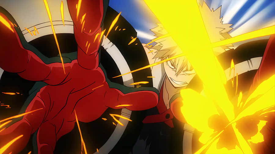 Katsuki Bakugo Explosive Power4 K Wallpaper