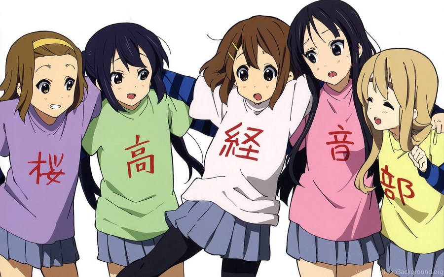 Kawaii Anime K-on! Characters Wallpaper