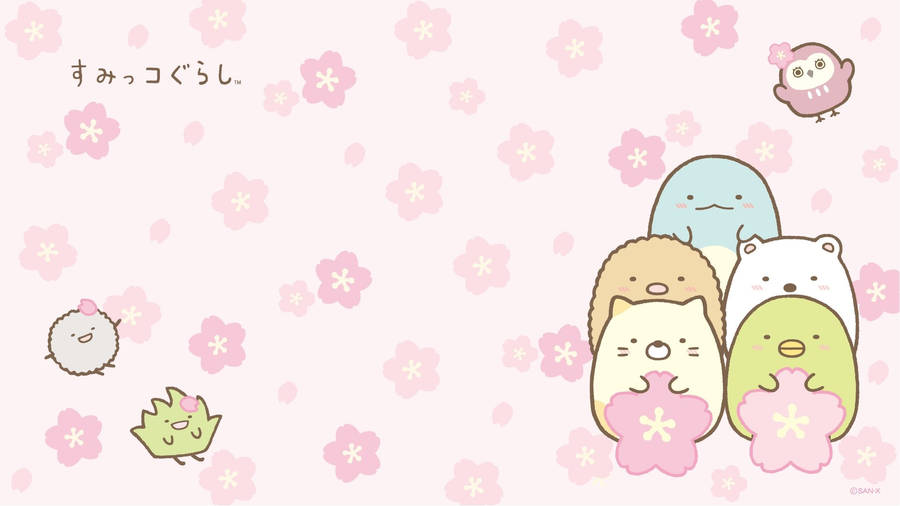 Kawaii Hd Sumikko Gurashi Characters Wallpaper