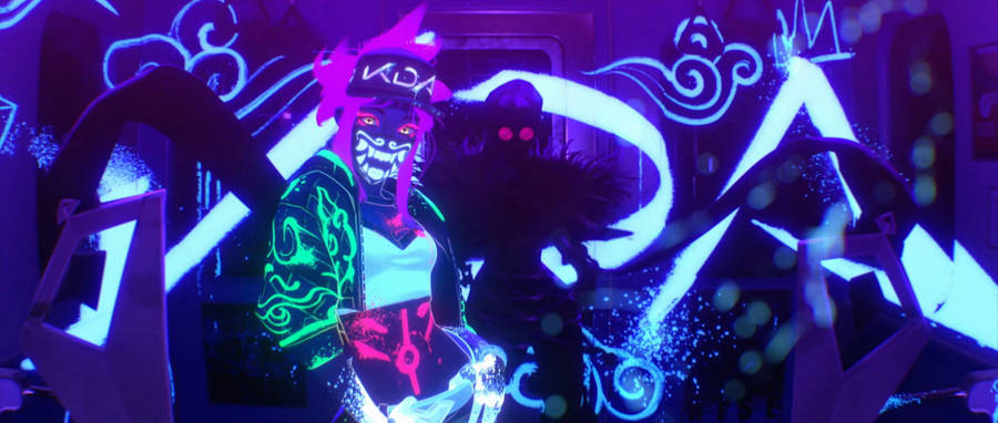 Kda Akali Pop/stars Music Video Wallpaper