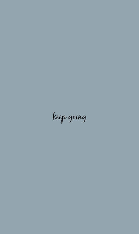 Keep Spring - A Blue Background With The Words Keep Spring Wallpaper
