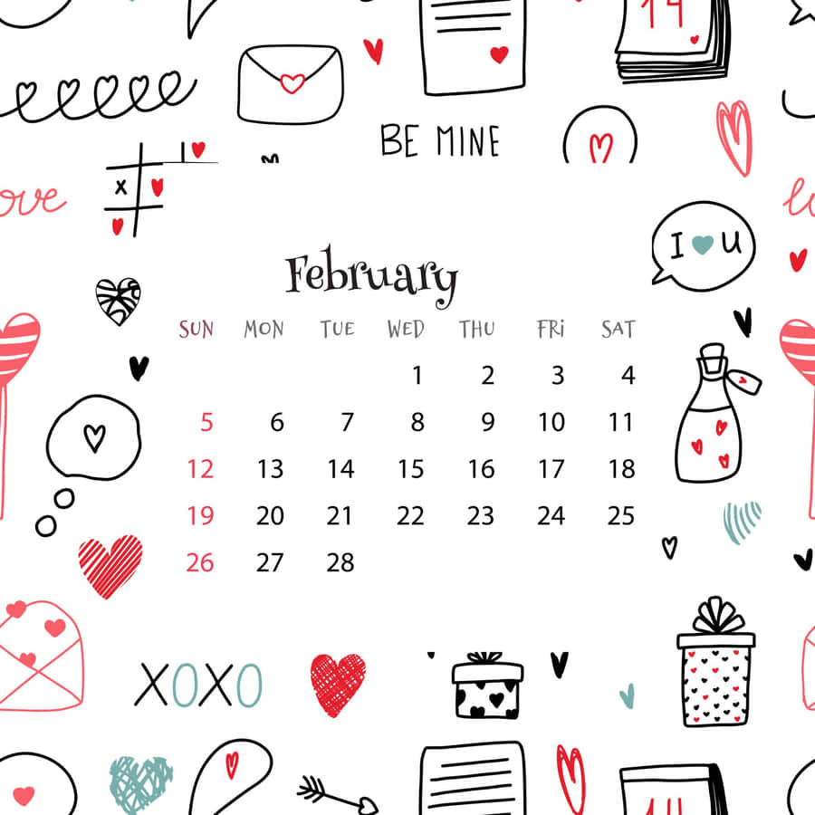 Keep Your Plans In Check With February Calendar Wallpaper