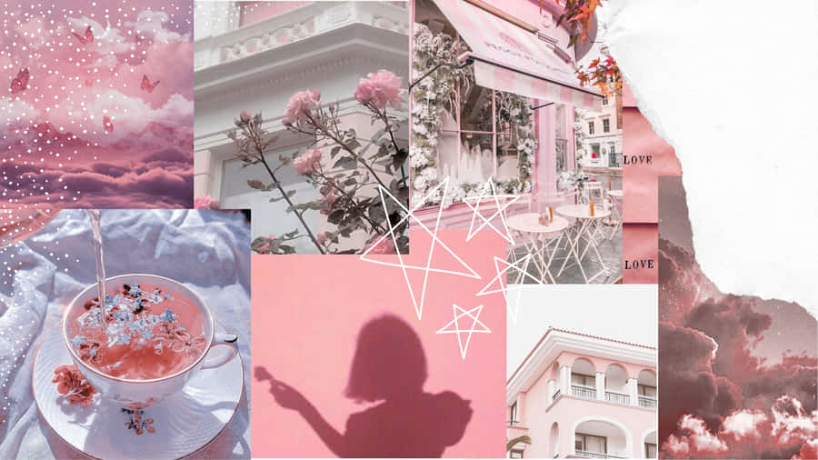 Keep Your Productivity And Motivation On High With A Stylish Pink Laptop. Wallpaper