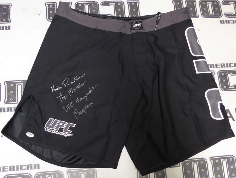 Kevin Randleman Signed Ufc Fight Shorts Wallpaper