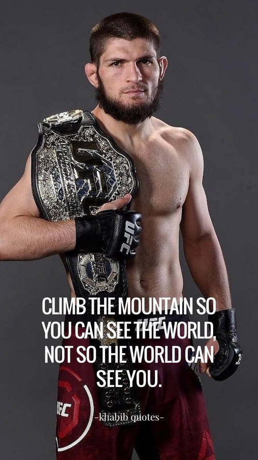 Khabib Nurmagomedov Quote Wallpaper