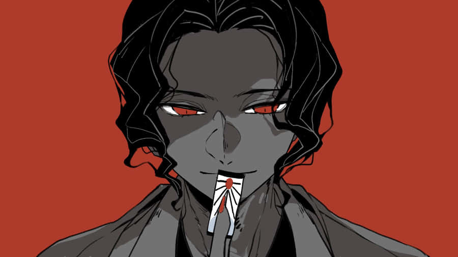 Kibutsuji Muzan Face Sketch Wallpaper