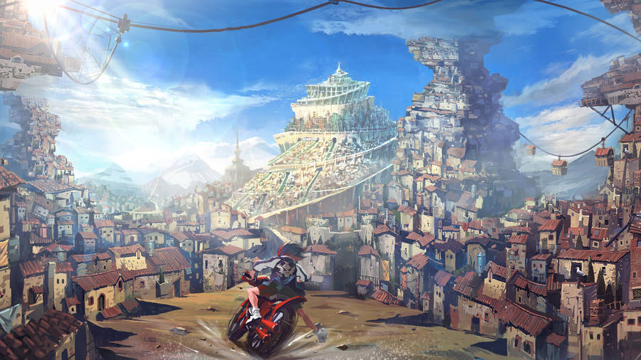 Kill La Kill Town View Wallpaper