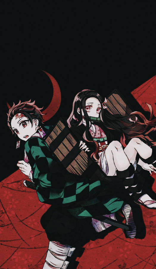 Kimetsu No Yaiba-the Kamado Siblings Wallpaper