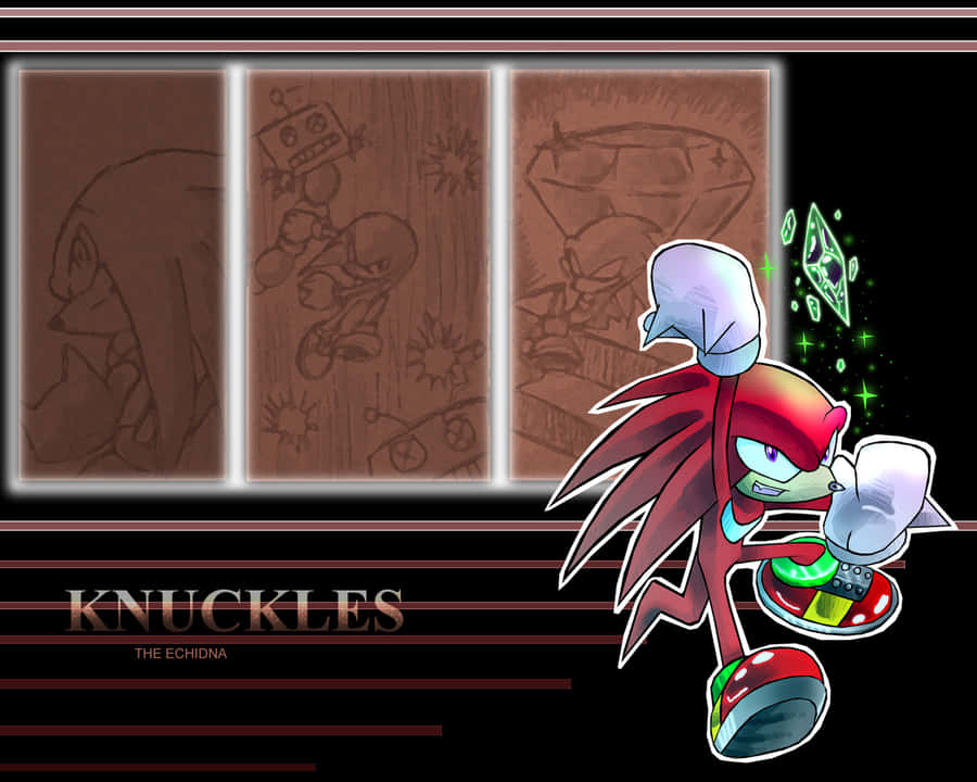 Knuckles, The Red-eared Echidna Wallpaper