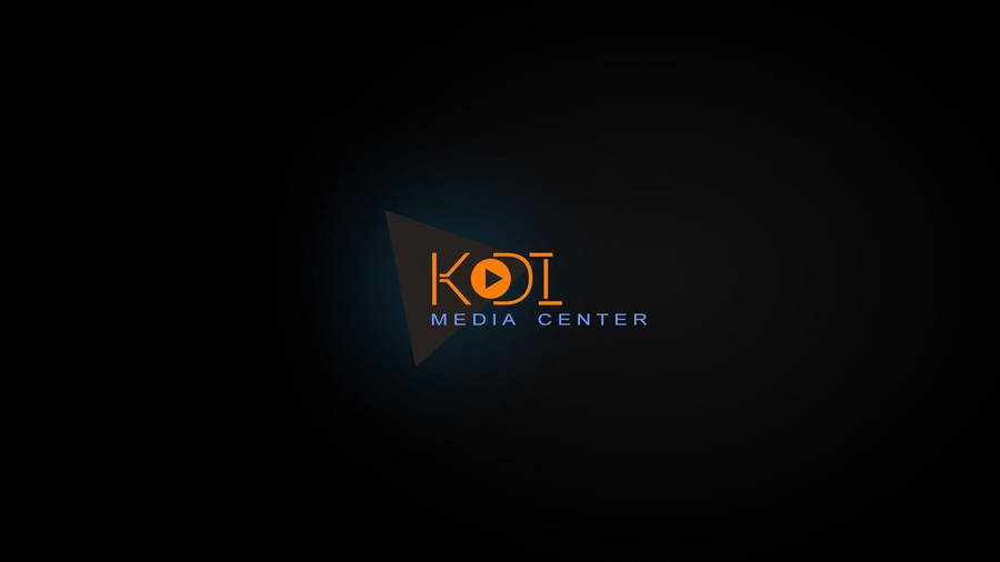 Kodi Logo On Black Background Wallpaper
