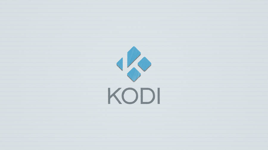 Kodi Logo On White Background Wallpaper
