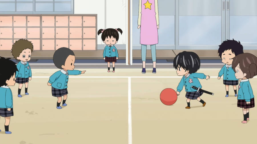 Kotaro Lives Alone Playing At School Wallpaper