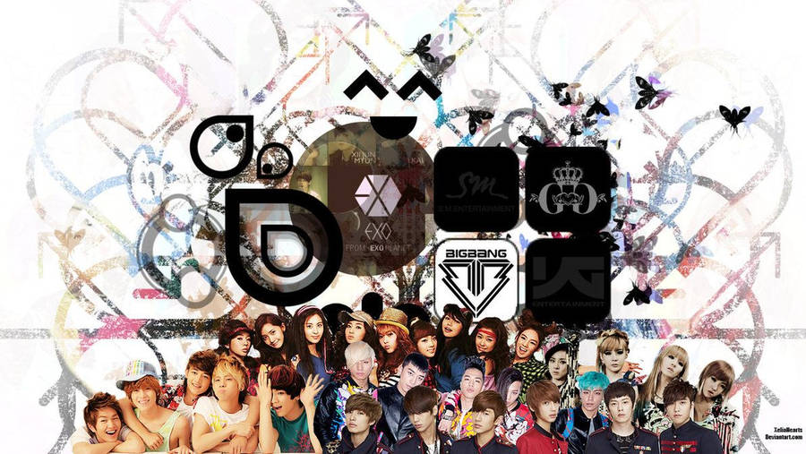 Kpop Groups Collage Wallpaper